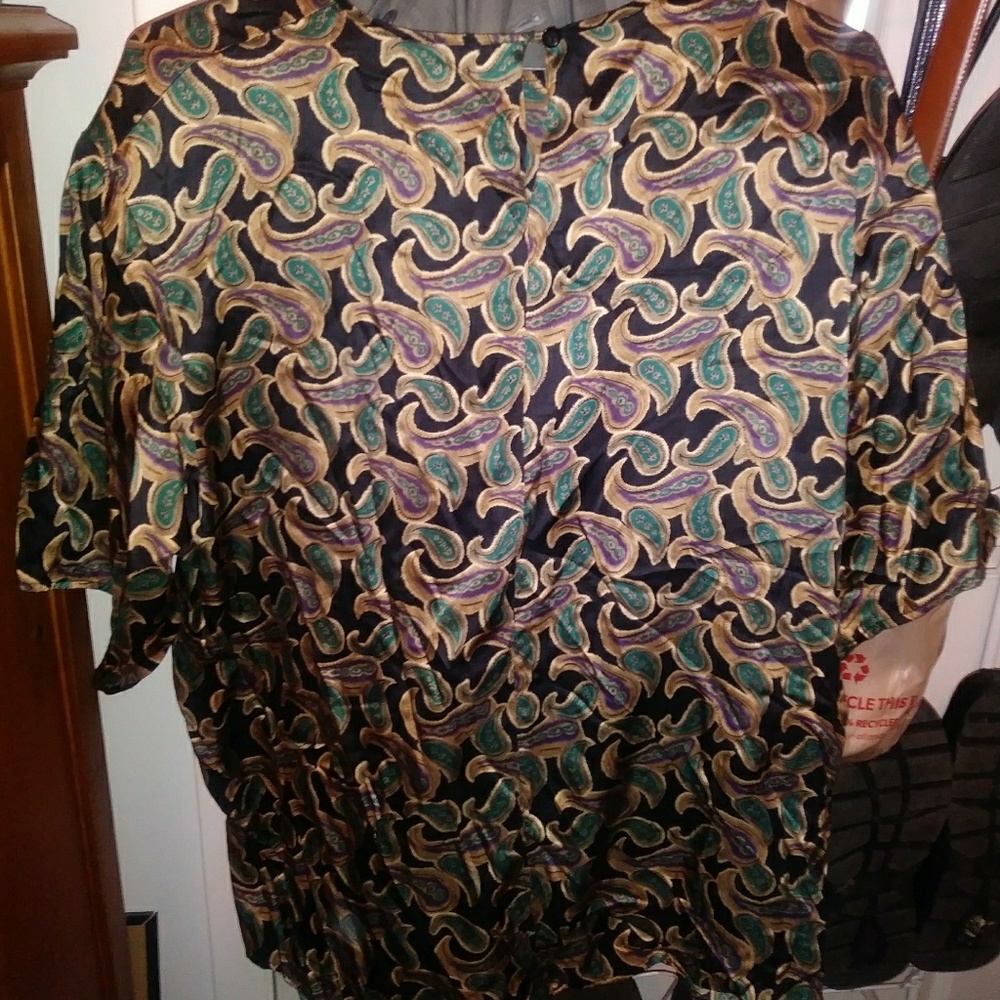 Women silk blouse size 2x